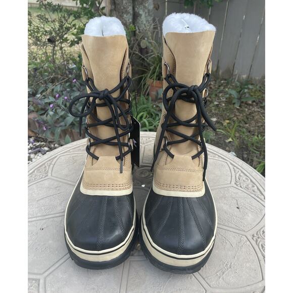 Sorel Mens Caribou Waterproof Buff Boot Leather 12 M Hunting Work Snow NWT - Picture 2 of 8